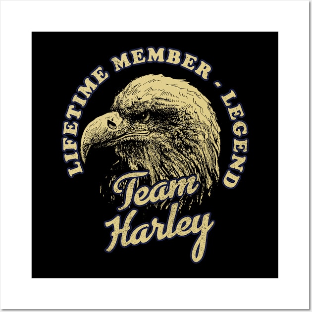 Harley Name - Lifetime Member Legend - Eagle Wall Art by Stacy Peters Art